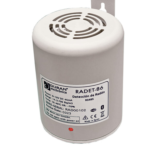 Medidor de gas Radón
